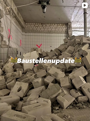 Baustellenupdate Lost City – Trockenbauarbeiten Neustrelitz