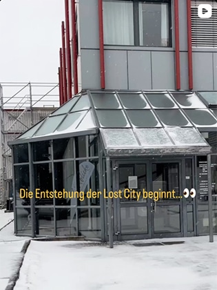 Entstehung Lost City Neustrelitz – Aufbauarbeiten beginnen