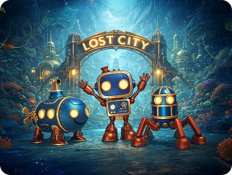 Maskottchen Echo Otto Ziggy – Lost City Pressedownload